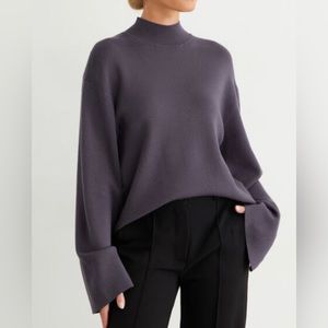 Dynamite Wide Long Sleeve mockneck sweater